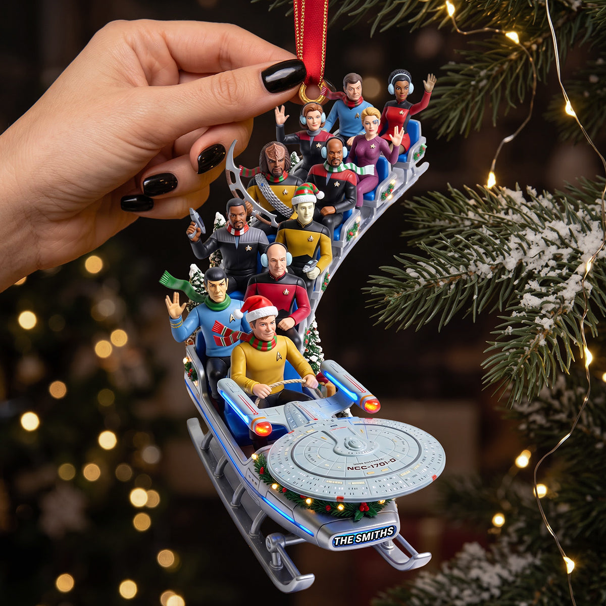 Fun Warp Speed On Snow Ornament, Personalized Gift 02QHTA110926-Homacus