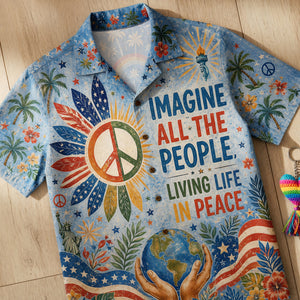 Peace Hawaiian Shirt - Personalized Gifts For Peace Lovers 06paqn180626