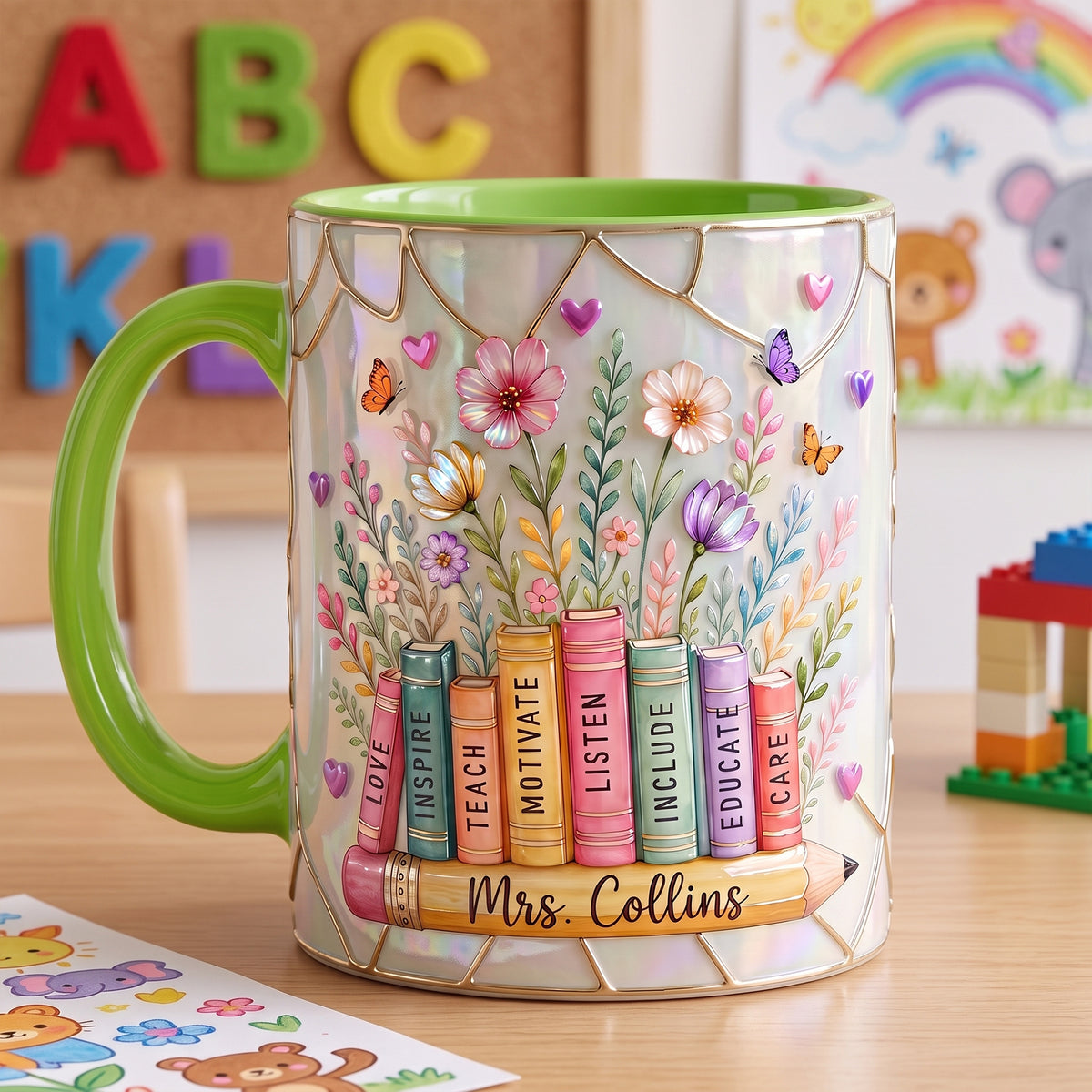 Nuturing Teacher Accent Mug - Personalized Gifts For Teacher 06QHLU220726