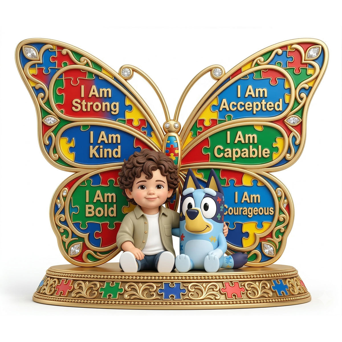 Autism Kid Acrylic Plaque Custom Photo - Personalized Gifts For Autism Awareness 02nalu170326-Homacus