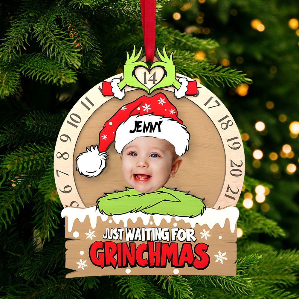 Custom Photo Gifts For Kids Wood Layered Countdown Ornament 02TGMH051024-Homacus