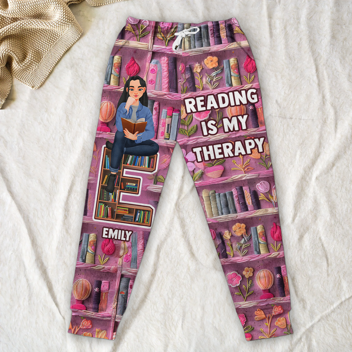 Personalized Gifts For Book Lovers 3D Sweatpants 06kapu130225pa Reading Therapy-Homacus