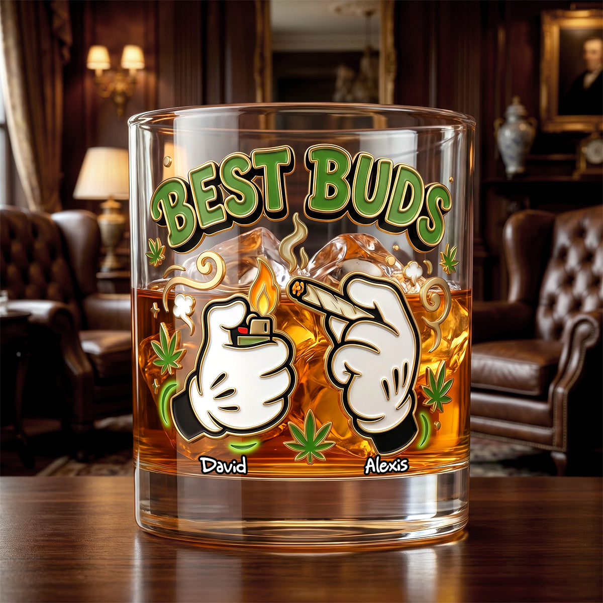 Weed Friend Drinking Glass - Personalized Gifts For Friends 05nadh060626-Homacus