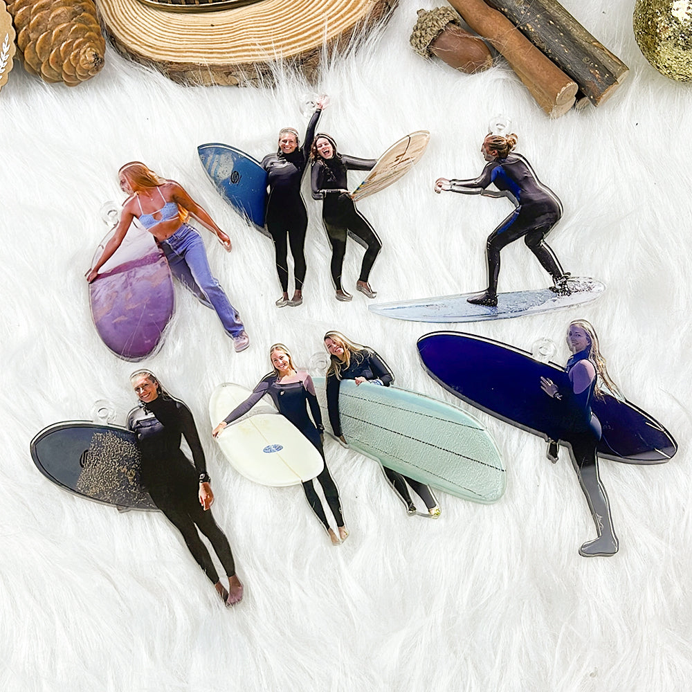 Custom Photo Gifts for Surfers Ornament 113acvp140924-Homacus