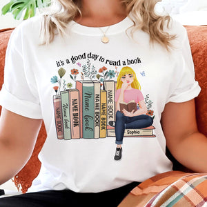 Personalized Gifts For Book Lovers Shirt 03xqtn030125pa It's A Good Day To Read A Book-Homacus