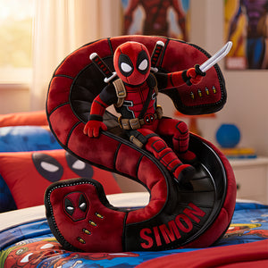 Chaotic Red Antihero Alphabet Letter Pillow - Personalized Gifts For Kids 03NADT101225-Homacus