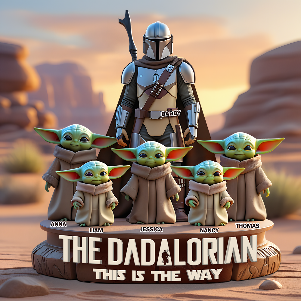 Personalized Gifts For Dad Acrylic Plaque, Dad & His Adorable Kids-Homacus