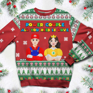 Personalized Christmas Gifts For Couple Movie Lover Ugly Sweatshirt 02XQMH181024PA-Homacus