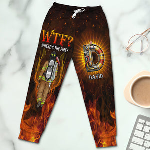 Custom Alphabet Letter Gifts For Firefighters Sweatpants 06xqqn140225hh-Homacus