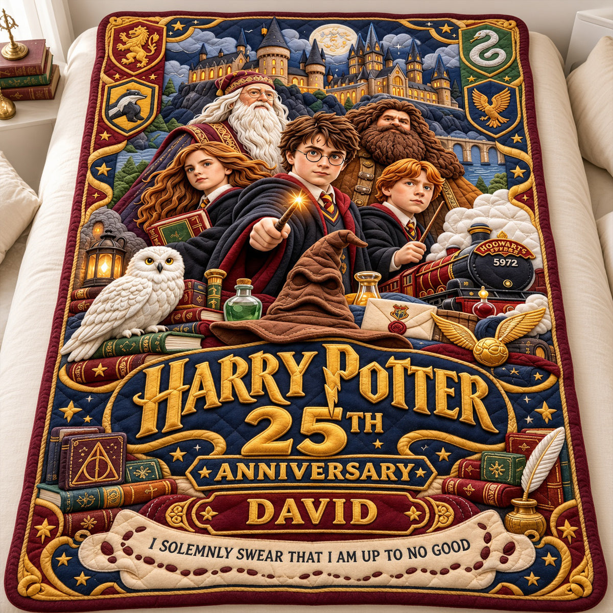 25 Years Of Timeless Adventures Blanket - Personalized Anniversary Gift For Fantasy Lovers 04OHLU021026
