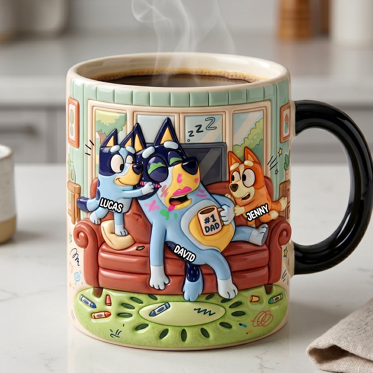 Sleepy Dad Magic Coffee Mug - Personalized Gifts For Father 04QHTN190526-Homacus