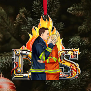 Personalized Gifts For Firefighter Couple Acrylic Ornament Alphabet Letter 06xqqn281024tm-Homacus