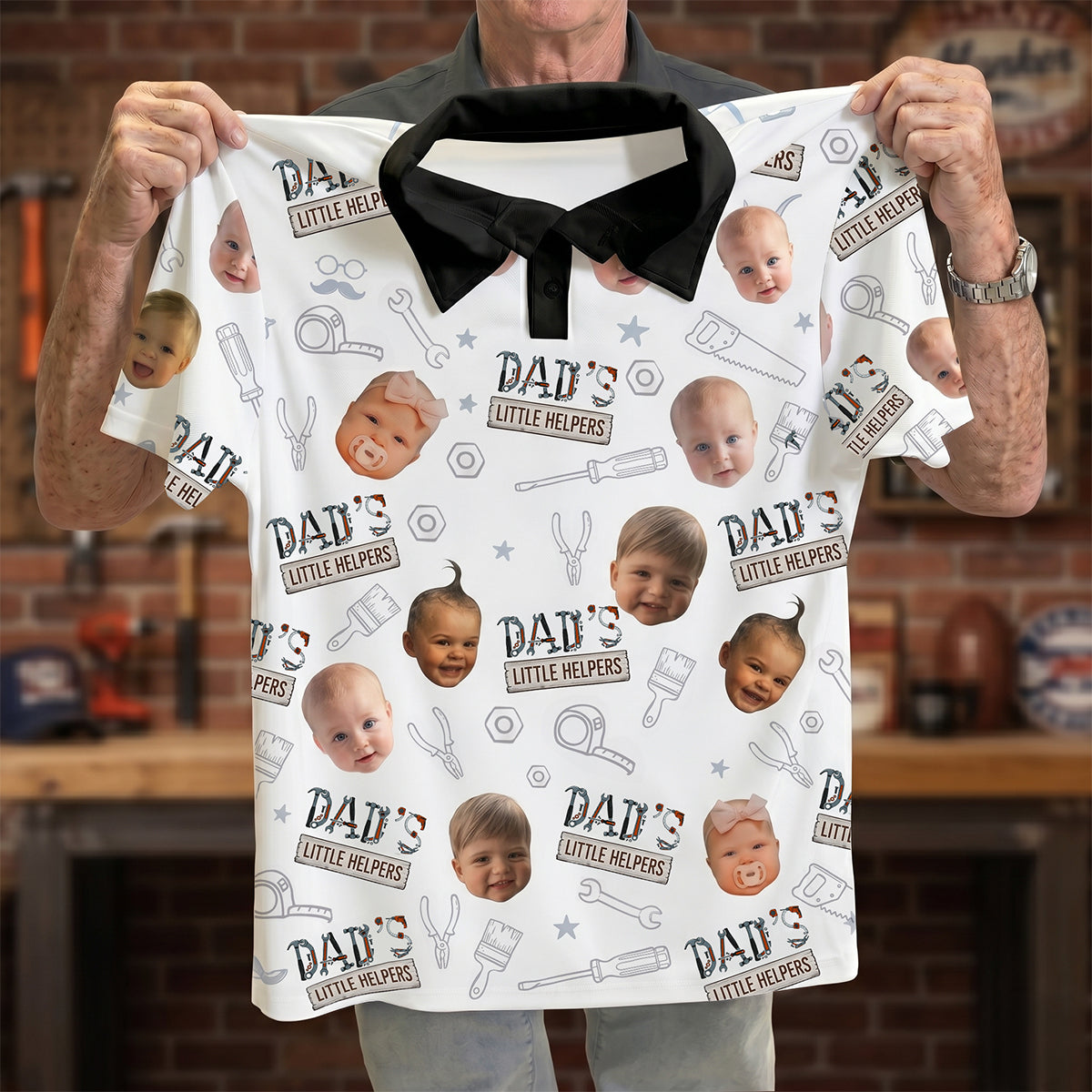 Custom Photo Handyman Dad Polo Shirt Gifts For Dads 03qhdh080526-Homacus