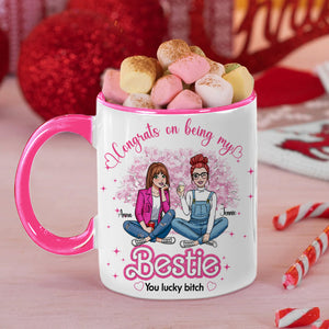 Personalized Gifts For Besties Accent Mug Congrats On Being My Best Friends 04KALU291124HH-Homacus