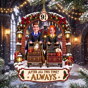 Whimsical Train Christmas Ornament - Personalized Gifts For Couple 03tyqn120926-Homacus