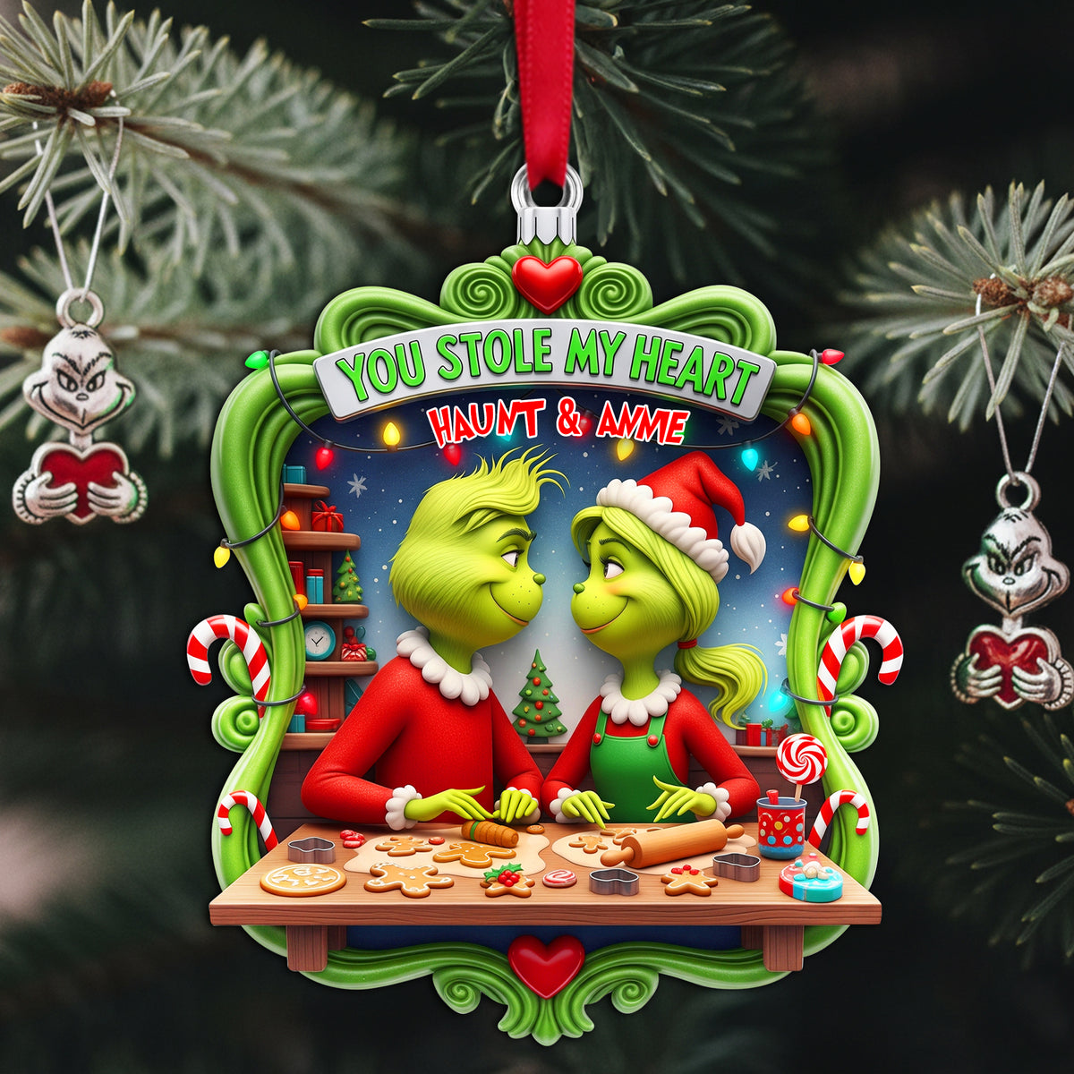 Personalized Gifts For Couple Christmas Acrylic Ornament 03hulu110925-Homacus
