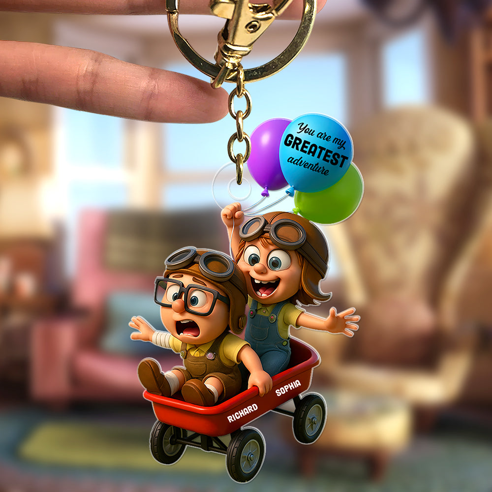 Festive Adventure Ride Keychain – Personalized Gifts For Couple 04toqn270525-Homacus