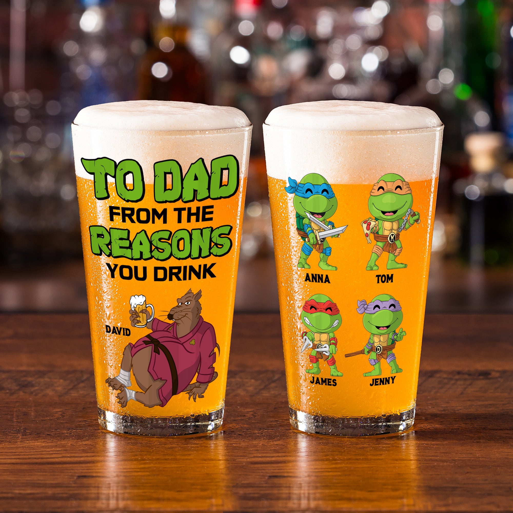 Personalized Gifts For Dad Beer Glass 05NATN150524 Father's Day-Homacus