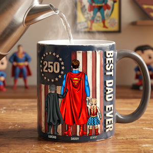 USA 250th Anniversary Best Dad Ever Magic Coffee Mug - Personalized Gifts For Dad 03natn300426-Homacus