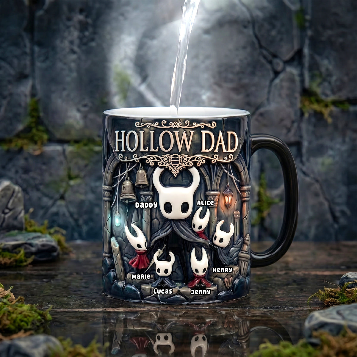 Gamer Dad And Little Adventurers Coffee Mug - Personalized Gifts For Dad 03NADH140526-Homacus