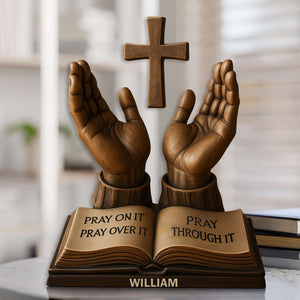 Held In His Hands Acrylic Plaque - Personalized Gifts For Christian 04TOLU160725-Homacus