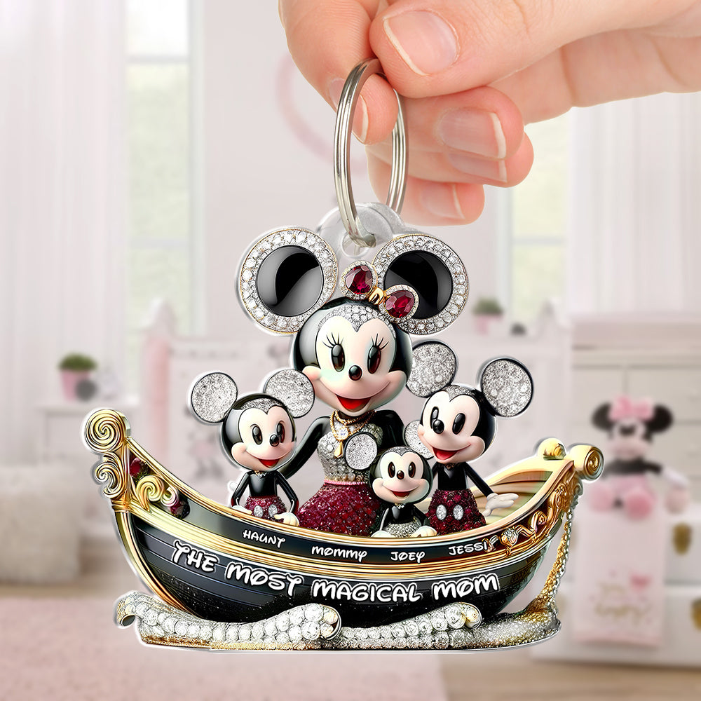 Mom Keychain - Personalized Gifts For Mom Keychain 02TGLU180425-Homacus