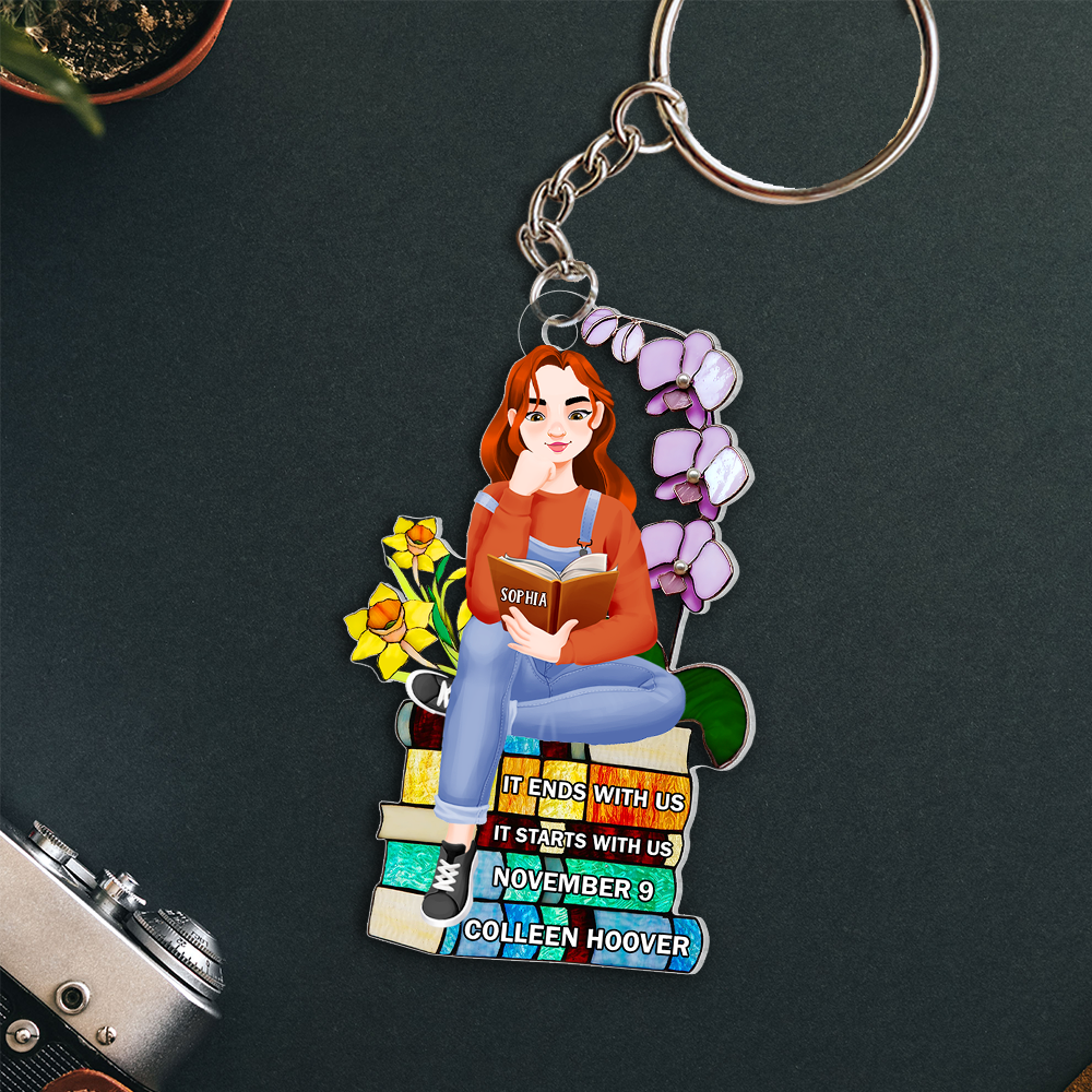 Personalized Gifts For Book Lover Keychain 01HUPU271224PA-Homacus