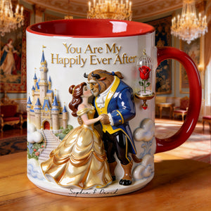 Kissing Fairytale Couple Coffee Mug - Personalized Gift For Couples 01OHLU080126-Homacus