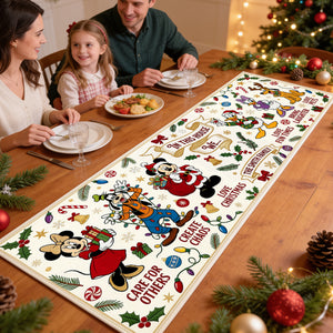 Festive Christmas Quilted Table Runner - Personalized Gift For Family 01todh200826