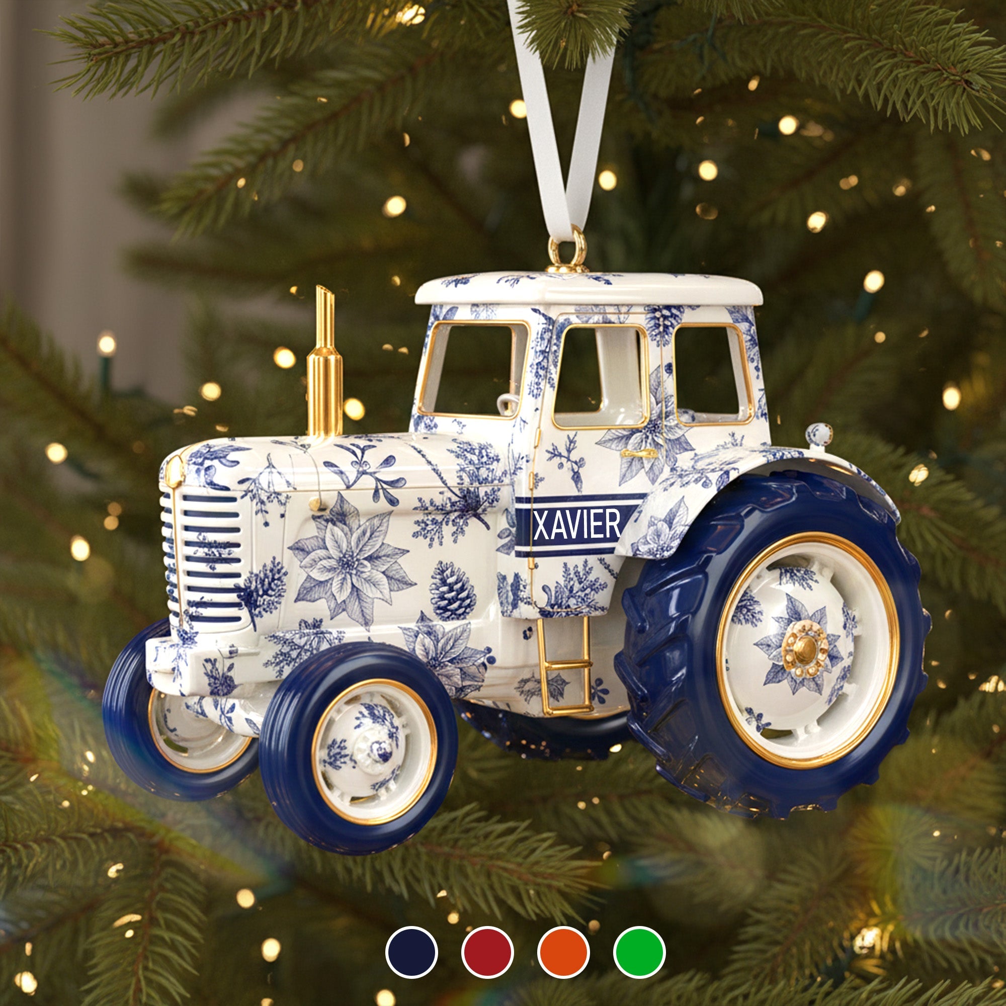 Personalized Gifts For Farmers Christmas Ornament 02pgmg011025-Homacus