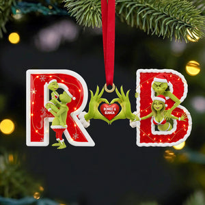 Custom Alphabet Letter Gifts For Couple Christmas Ornament 03hytn071025-Homacus