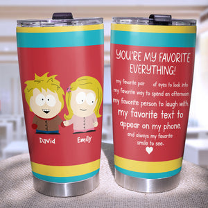 Personalized Gift For Couples Tumbler 20oz Movie Characters 02TOQN031224HG-Homacus