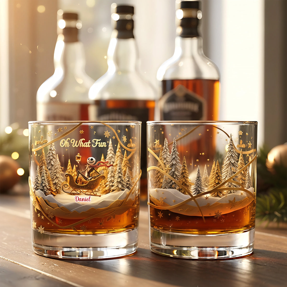 Christmas Fun Glass Mug Personalized Gifts 02PAMG231025-Homacus