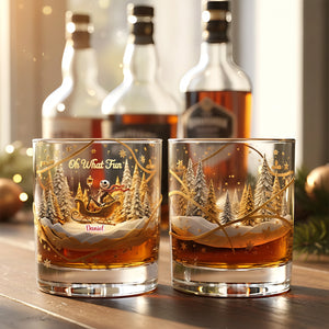 Christmas Fun Glass Mug Personalized Gifts 02PAMG231025-Homacus