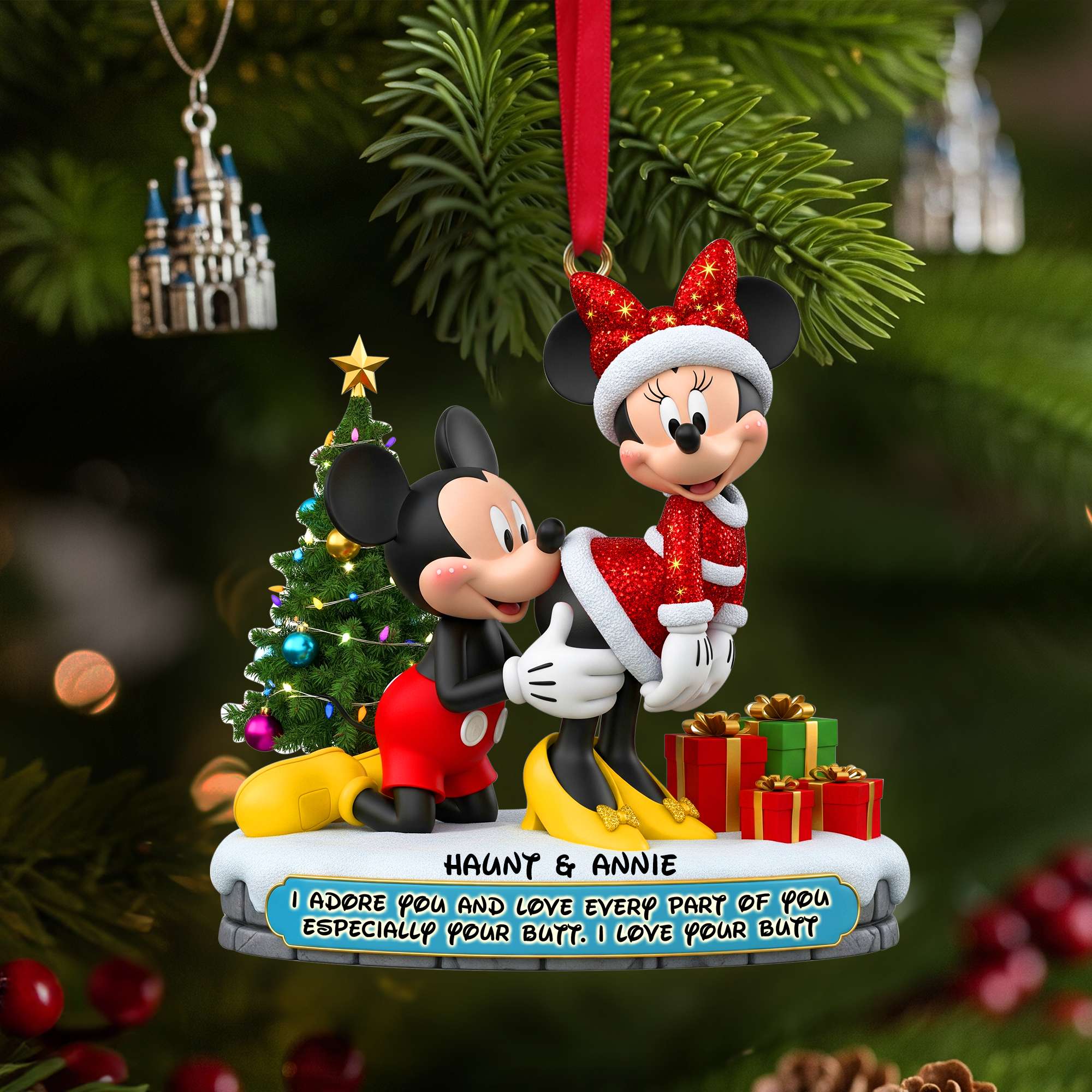 Couple Ornament - Personalized Gifts For Couple Christmas Ornament 06OHLU120925