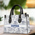 Cute Alien Monster Personalized Gifts For Movie Fans Toile De Jouy Style Leather Bag 03natn070725-Homacus