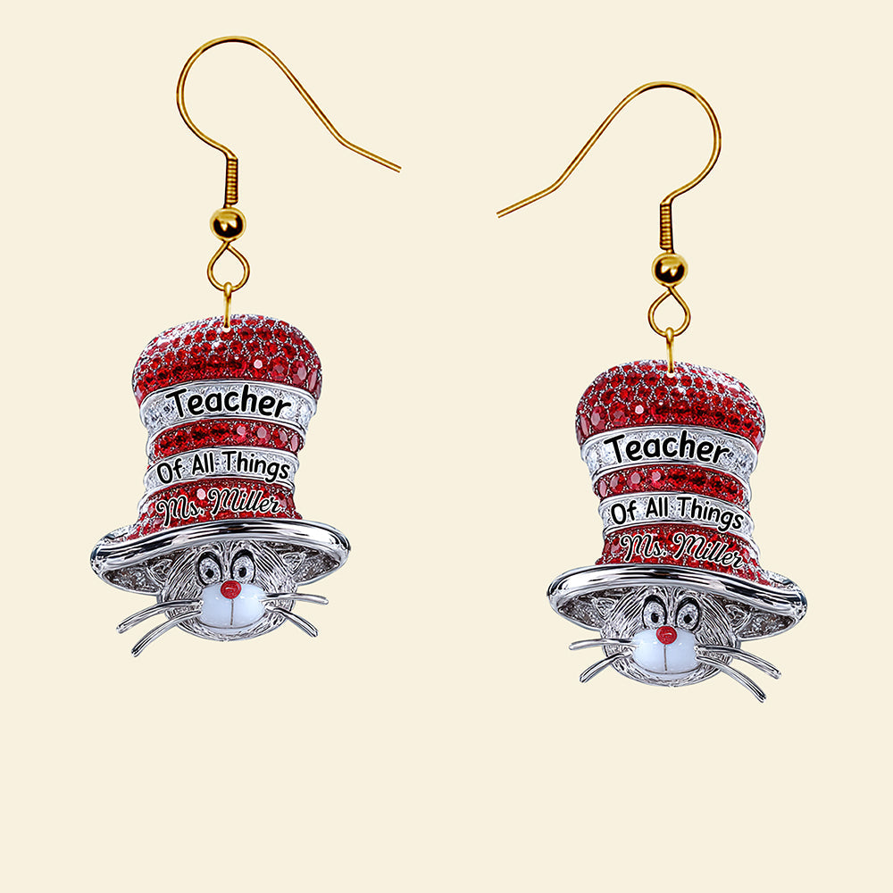 Teacher Of All Things Acrylic Earrings - Personalized Gifts For Teacher 02tgqn020725-Homacus