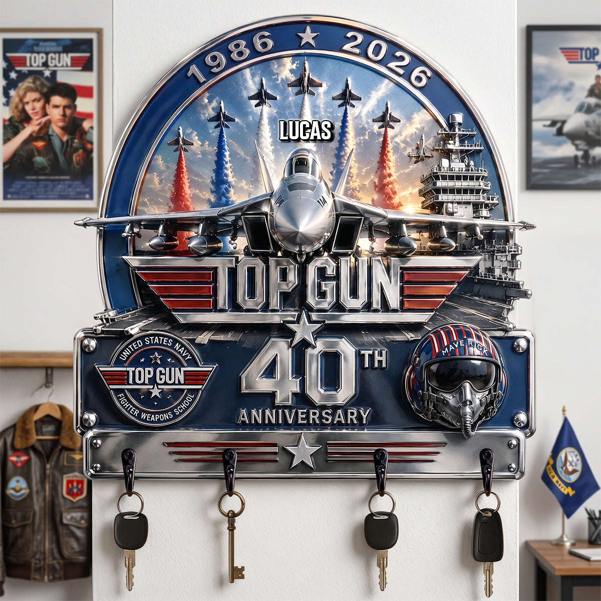 Sky Commander Key Hanger - Personalized Gift 02qhtn210726-Homacus