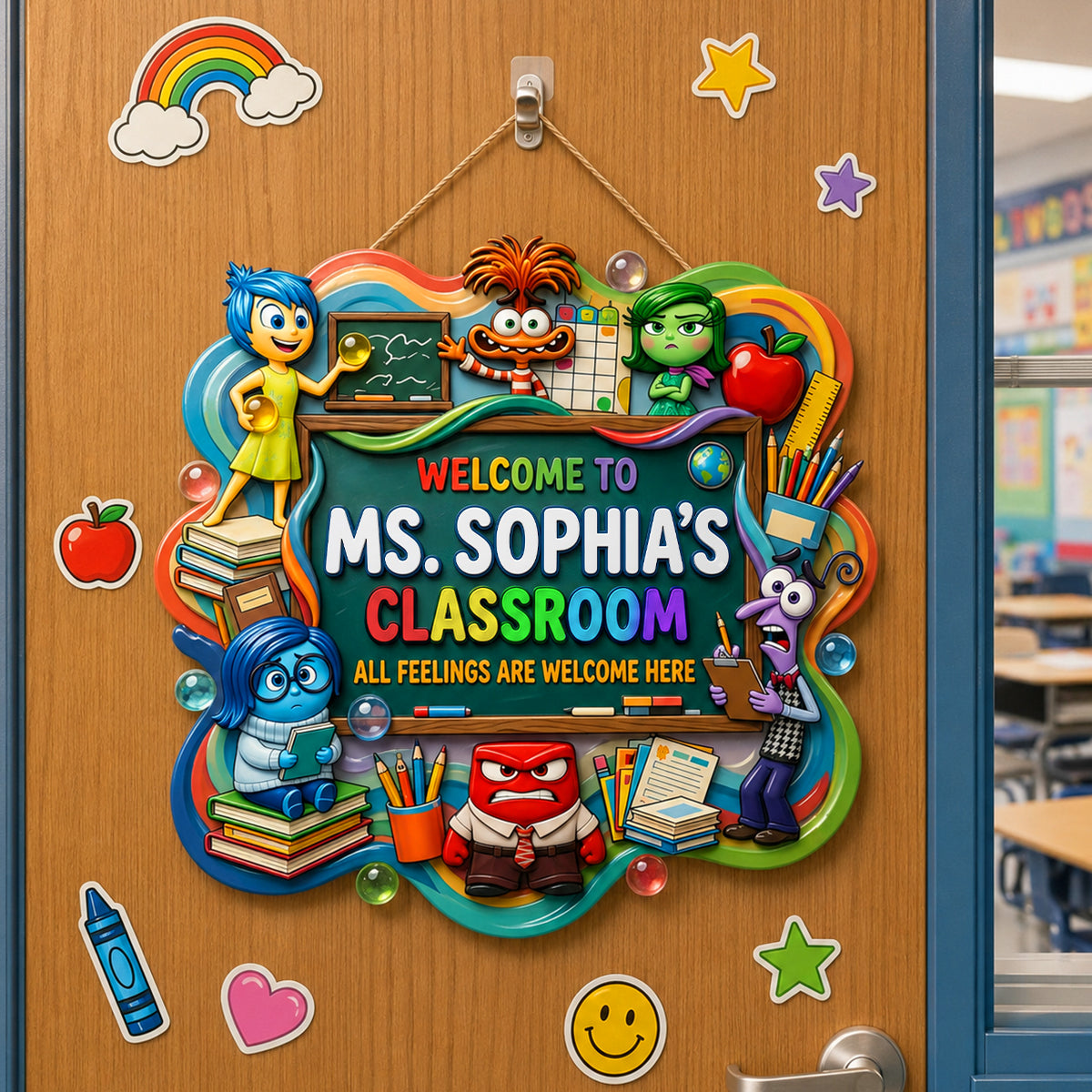 Feelings Welcome Classroom Acrylic Sign - Personalized Gifts For Teacher 06tydh220726-Homacus