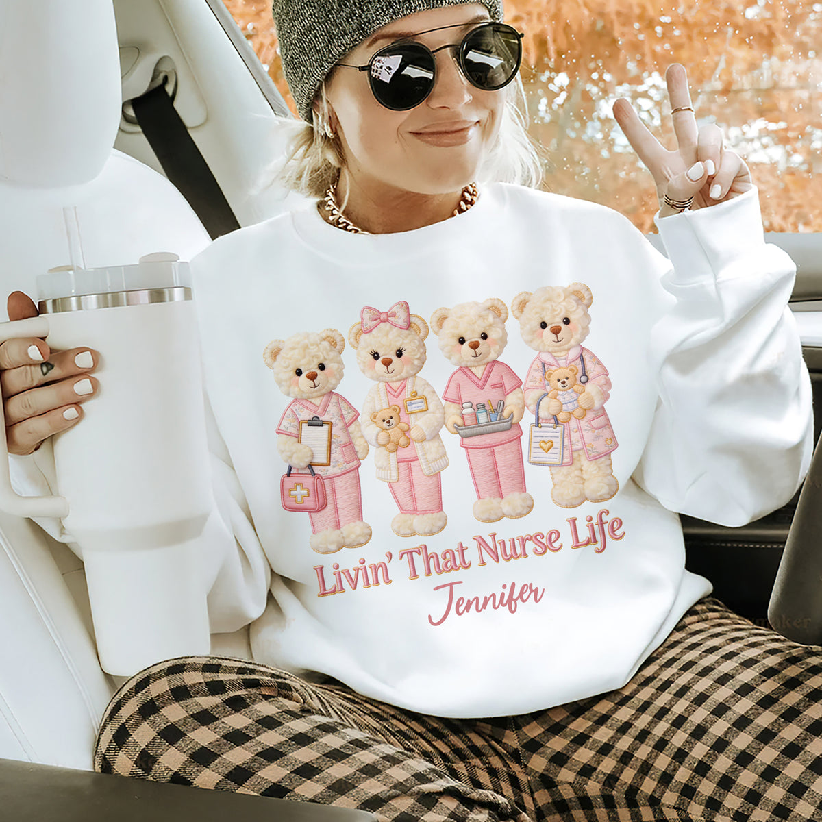 Nurse Toile De Jouy Shirt - Personalized Gifts For Nurse 01pgqn190326-Homacus