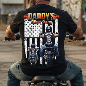 Daddy’s Biker Gang Shirt - Personalized Gift For Dads 01HUDT230526-Homacus