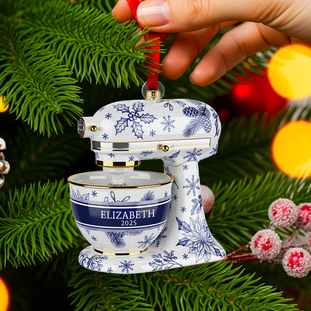 Baking Mixer Christmas Ornament Personalized Gifts For Bakers 02PGDT260825-Homacus