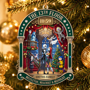 Spooky Family Christmas Ornament - Personalized Gifts For Family 08hadt240826