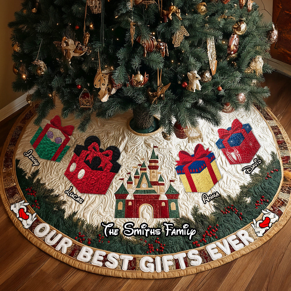 Best Gifts Family Gathering Quilted Tree Skirt, Personalized Gifts For Family 05qhtn011025-Homacus