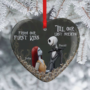 Custom Name Gifts For Couples Christmas Ceramic Ornament 01XQLU231024-Homacus