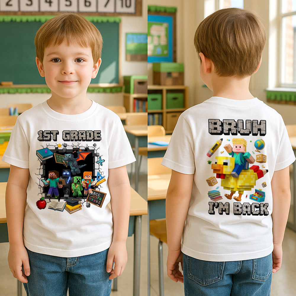 Personalized Pixel Adventure Gifts For Kids Shirt 02tgtn310725-Homacus