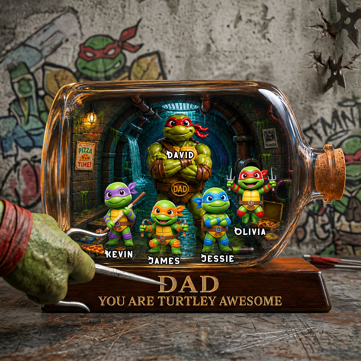 Dad Squad Heroes Acrylic Plaque - Personalized Gift For Dads 03TOTA140526-Homacus