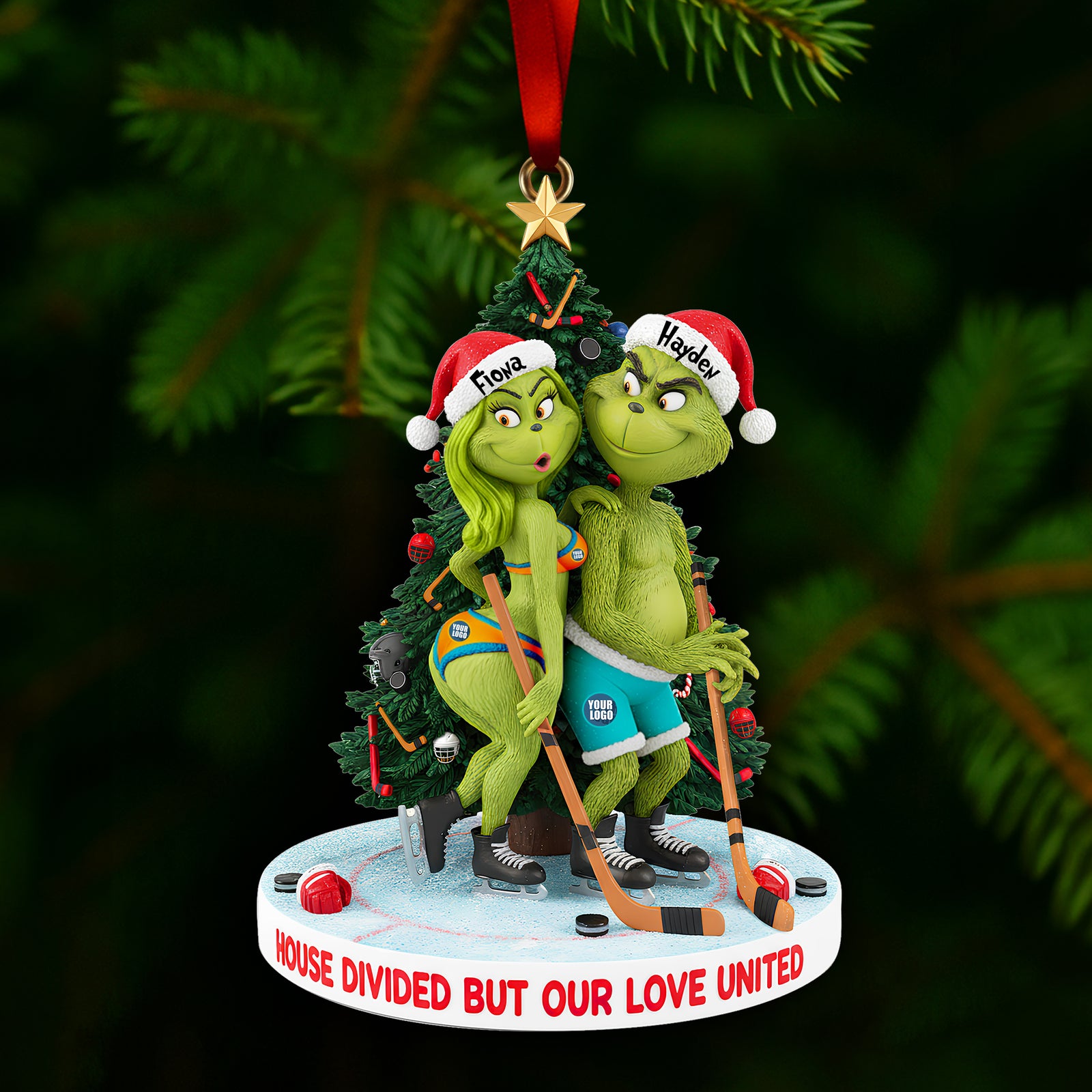 Christmas Ornament Personalized Funny Gifts For Sport Lover Couple 03hulu081025-Homacus