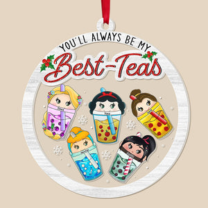 Personalized Gift For Friends, Characters Best-Teas Shaker Ornament 01TOQN111024-Homacus