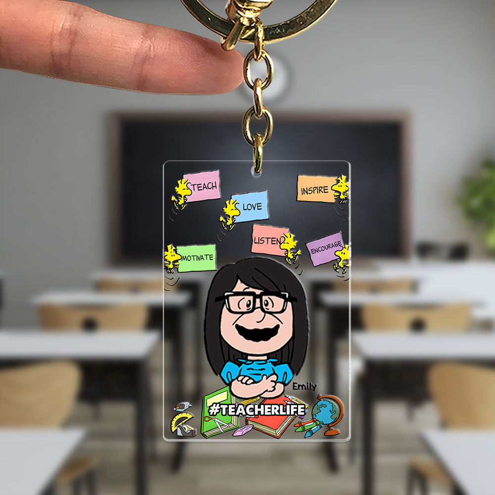 Personalized Gifts For Teacher Keychain 03TOMH060724HH-Homacus